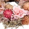 Northlight Mixed Floral Mini Artificial Spring Wreath - 10" - Pink view 4