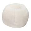 BizChair Sherpa Bean Bag Chair, Classic Refillable Bean Bag Chair for Kids and Teens, Small, Natural view 2