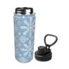 Yioniii a bunch of fresh slices of watermelon pattern 18 oz Insulated Water Bottle Leak Proof, Reusable Sports Flask For Cold Drink for Hiking Climbing Running,Red view 2