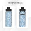 Yioniii a bunch of fresh slices of watermelon pattern 18 oz Insulated Water Bottle Leak Proof, Reusable Sports Flask For Cold Drink for Hiking Climbing Running,Red view 3
