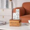 COOLEX Remote Control Holder, Acacia Wooden Tv Remote Holder, Remote Holder for Table, Remote Control Storage Organizer Caddy view 3