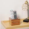 COOLEX Remote Control Holder, Acacia Wooden Tv Remote Holder, Remote Holder for Table, Remote Control Storage Organizer Caddy view 4