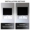 BERISSA Roller Shades for Windows Blackout Roller Blinds Cordless Shades Energy Saving UV Protection Room Darkening Shades for Home,French Door,Office,Easy to Install.Black,68.5" W x 64" H. view 4