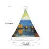 ViLlex Christmas Hat Plush Santa Hats Classic Style Xmas Santa Hat For Adults Unisex Beautiful Mt. Fuji Prints view 3