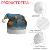 ViLlex Christmas Hat Plush Santa Hats Classic Style Xmas Santa Hat For Adults Unisex Beautiful Mt. Fuji Prints view 4