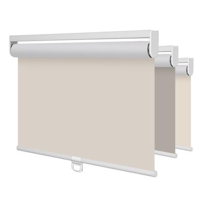 BERISSA Roller Shades for Windows Blackout Roller Blinds Cordless Shades Energy Saving UV Protection Room Darkening Shades for Home,French Door,Office,Easy to Install.Beige,54.5" W x 72" H.