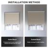 BERISSA Roller Shades for Windows Blackout Roller Blinds Cordless Shades Energy Saving UV Protection Room Darkening Shades for Home,French Door,Office,Easy to Install.Beige,54.5" W x 72" H. view 4