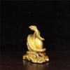 burid Pure Copper Snake Statue Chinese Feng Shui Zodiac Snake Figurine Decor Collectible Wealth Sculpture Gold Gifts Good Luck view 2