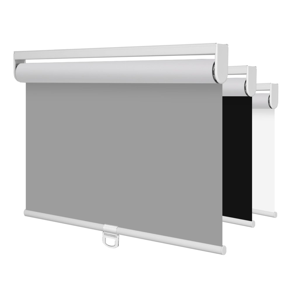 BERISSA Roller Shades for Windows Blackout Roller Blinds Cordless Shades Energy Saving UV Protection Room Darkening Shades for Home,French Door,Office,Easy to Install.Gray,30" W x 76" H.