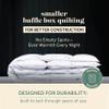 ComfyDown RoyalRest Comforter, 750+ Fill Power, Luxury European Goose Down, 100% Egyptian Cotton Cover with 400 Thread Count, All-Season, Machine Washable - Made in USA (Queen 86" x 82") view 3