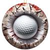 3D Break Through Golf Ball Golfer Christmas Ornament - Christmas Oranment - Xmas Tree Decoration - Fun 2023 Christmas Ornament - 3" Round PVC Ornament - Printed in USA AAO154 view 1
