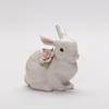 11005 Fine Porcelain Spring Easter Crouching Bunny with Pink Rose Figurine, 4-1/2" H view 2