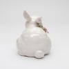 11005 Fine Porcelain Spring Easter Crouching Bunny with Pink Rose Figurine, 4-1/2" H view 4
