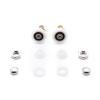 SBTRKT 4pcs/Set Glass Door Sliding Casters, 19mm-27mm Nylon Roller, Brass Bearing, Shower Room Roller Accessories (Color : Diameter 27MM) view 3