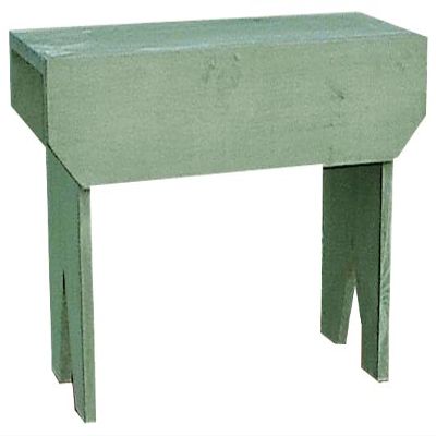 2 ft. Simple Wood Bench, Gold