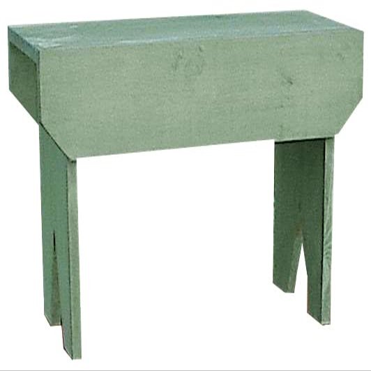 2 ft. Simple Wood Bench, Gold