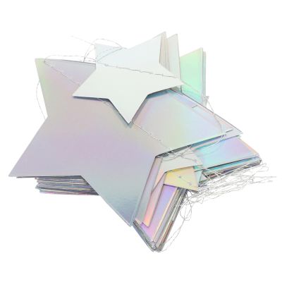 Paper Decorative Banner Iridescent Star Banner for Weddings