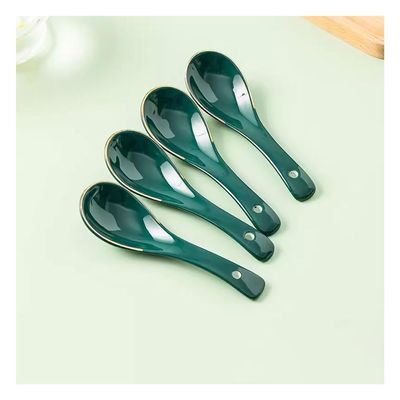 Dessert Spoon Household Ceramic Small Spoons, Restaurant Eating Spoons, Long-handled Spoons And Tableware Table Spoon