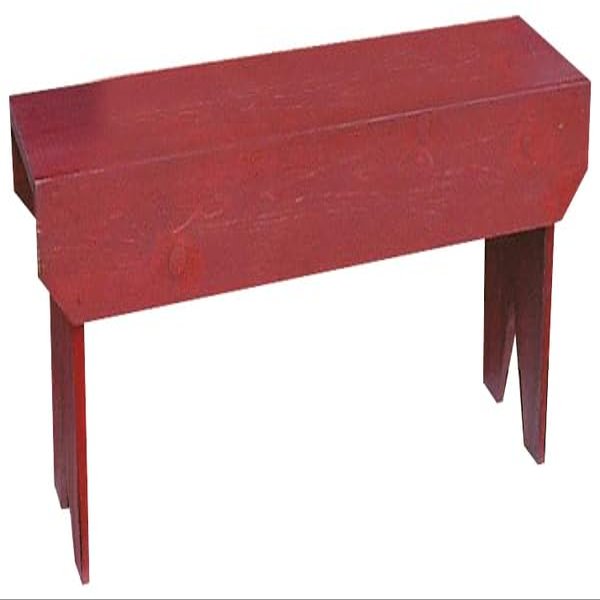 3 ft. Simple Wood Bench, Antique Charcoal