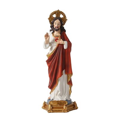 Lllunimon 12 Inch Sacred Heart of Jesus Statue, Jesus Christ Statue Figurines, Great Catholic Gift for Baptism, Religious Home Decor