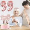 99th Birthday Decorations for Women with 99th Birthday Sash and Tiara, Cake Topper and Candles, Number Balloons, 99 Year Old Gifts for Women view 2