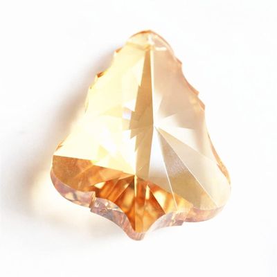 Chandelier Crystal Prisms Pendants 20pcs/lot 63mm Chandelier pendant Champange K9 Crystal Christmas Tree Shape Chandelier Pendants, Crystal Glass Prisms For crystal chandelier parts Home Decoration Ch