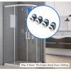SBTRKT 4pcs/Set Shower Room Sliding Casters, 23mm/25mm Double Pop-up Rollers, Sliding Door Rollers, Brass and Zinc Alloy Fittings (Color : 4PCS DOWN-25MM) view 4