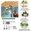 Floating Shelves Hanging Plant Wine Bottle Shelf for Wall, Ceiling Shelving Metal Flower Stand with Metal Chains Suspended Wine Glass Rack Wall Mounted Display Storage Holder ( Size : 140x25x15cm ) view 3