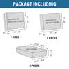 H.VERSAILTEX Multi-Pieces Couch Covers for 3 Cushion High Stretch Sofa Cover Jacquard Textured Washable Twill Fabric(3 Seat Covers Plus 3 Back Cushion Covers, Grey) view 2