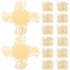 Kichvoe 50pcs Chocolate Tray Decor Hollow Flower Design Elegant Truffle Wrapping for Weddings Parties and Events Reflective Finish view 1