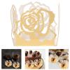 Kichvoe 50pcs Chocolate Tray Decor Hollow Flower Design Elegant Truffle Wrapping for Weddings Parties and Events Reflective Finish view 2