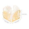 Kichvoe 50pcs Chocolate Tray Decor Hollow Flower Design Elegant Truffle Wrapping for Weddings Parties and Events Reflective Finish view 3