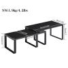 YMYNY Cabinet Shelf Organizer, Freestanding Corner Bookshelf, HSR002B+HBR006H view 3