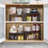 YMYNY Cabinet Shelf Organizer, Freestanding Corner Bookshelf, HSR002B+HBR006H view 4
