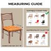 ZOE GARDEN Thanksgiving Chair Seat Covers for Dining Room Stretch Chair Seat Covers Set of 6, Chair Seat Protector Cushion Slipcovers for Kitchen Restaurant Office Burnt Orange Pumpkin Festival view 3