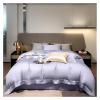 QuKan Bed, Luxury Bedding Set Simple Duvet Cover Set with Bed Sheet Pillowcase Flat Bed Sheet Set Bed Linens view 1