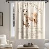 Final Friday Rustic Fabric Shower Curtain Sets Farmhouse Bathroom Decor Sets Abstract Animal Cattle Feed Cow with Hooks Waterproof Washable Ivory White 60Wx72H Teal view 3