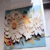 Flowers Pattern Kitchen Dish Drying Mat, 3D Effect Super Absorbent Drainer Mat Counter MatNanofiber Diatomaceous Earth Anti-Slip Sink Mat Insulation Pad (5060cm,G) view 2