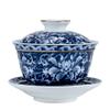 160ml Jingdezhen Blue and White Porcelain Tea Tureen Bowl Handmade Ceramic Teacup Gaiwan view 1