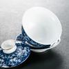 160ml Jingdezhen Blue and White Porcelain Tea Tureen Bowl Handmade Ceramic Teacup Gaiwan view 2