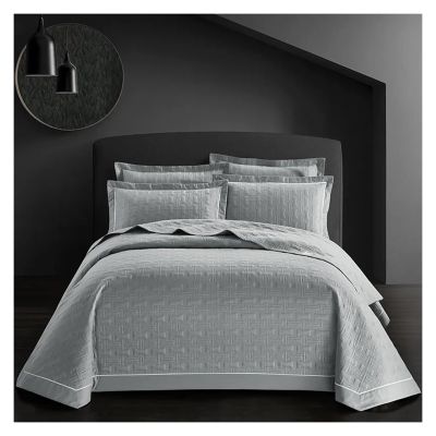 QuKan Bed, 3Pcs Luxury Cotton Throw Blanket Bedspread 245x250cm White,Pink,Gray,Blue Bed Bedsheet Pillowcase