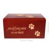 ABOOFAN Wood Pet Urn for Ashes Memorial Wooden Keepsake Box for Dogs and Cats Elegant Pet Ashes Urn for Home Decor for Honoring view 3