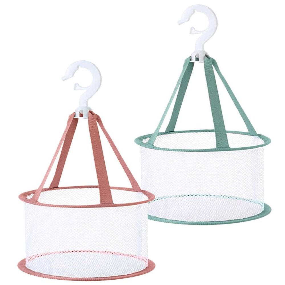 Alipis Mini Drying Basket for Beauty Egg Drying Net Bag for Cosmetic Sponges Makeup Brush Hanger Design