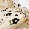 FCLDESHOP Standard Mattress and Air Bed Mattress Sheet,Autumn and Winter Warm Coral Fleece Mattress Topper, Cartoon Print Deep Pocket Mattress Protector,Flower 1,150cmx200cm (1pcs) view 4