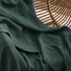 Bedsure Gentlesoft 100% Cotton Blanket Queen Size for Bed - Breathable and Soft for Spring Summer, Thick Cozy Waffle Weave Blanket Gifts for Women, Dark Green, 90x90 Inches view 4