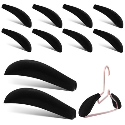 Luxshiny Clothes Hanger Shoulder Pads 10 Pack Foam for Sweaters Coats and Delicate Garments 5.51X1.77X1.18 Inches No Shoulder Bump Hangers for Closet Organization