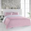 Alandar Home Twin Duvet Cover Sets Christmas White Snowflake Pink,3 Piece Bed Set Ultra Soft Quilt Covers and Pillowcases,Winter Xmas Snow Microfiber Bedding Set for Bedroom Guest Room Dorm view 3