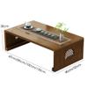 JJoias Folding Coffee Table, Japanese Tea and Coffee Floor Table, Meditation Low Portable Center Table, Breakfast in Bed Tray Table, Laptop Table, Simple Low Table for Small Spaces,Brown 120cm view 2