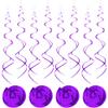 30 pcs Purple Hanging Swirls Party Decorations Party Streamers for Ceiling Party Decorations view 1