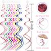 30 Pcs Burgundy Swirls Decorations Hanging Swirl Decorations Party Streamers for Party Decorations Ceiling view 2
